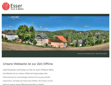Tablet Screenshot of druckerei-esser.de